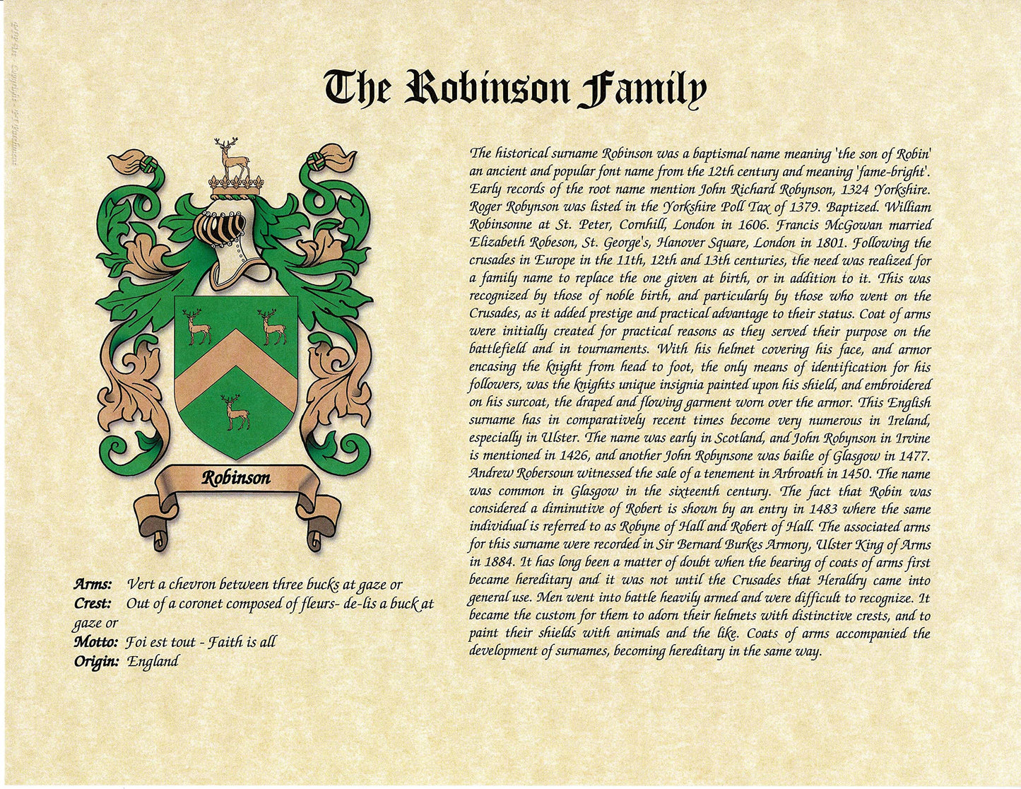 Coat of Arms Crest - History Family Surname Print Artwork 8.5 x 11 Genealogy Print | Wall Decor Ancestry Family Tree, White,Gold, 11 x 14 Inch