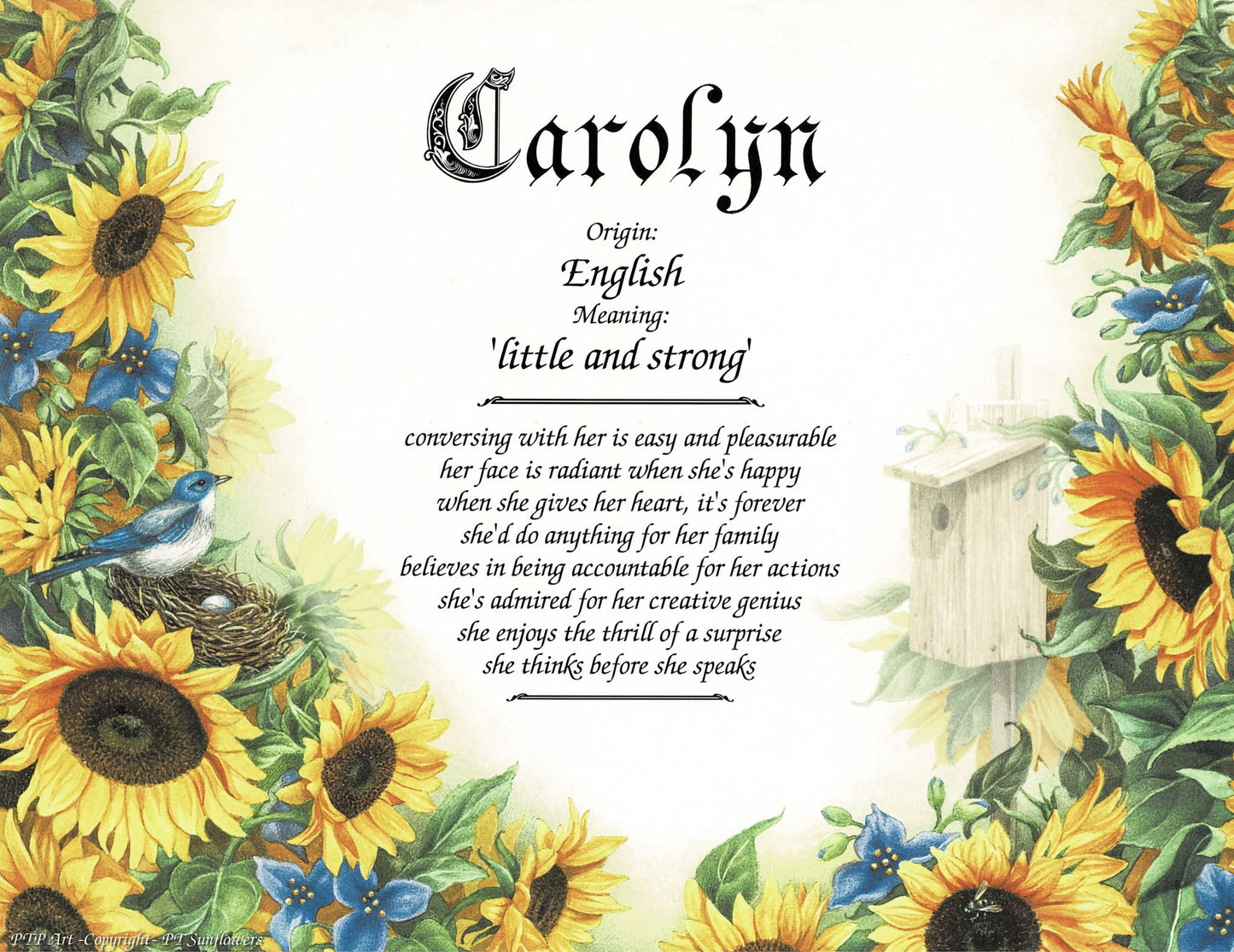 Sunflowers - First Name Meaning
